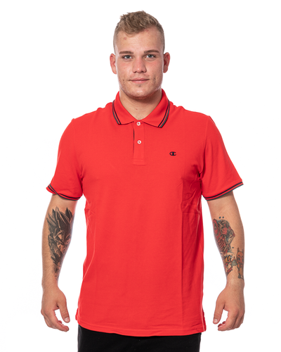 Koszulka Polo Champion 211847 Small Logo Czerwona