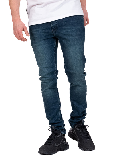 Spodnie Jeans Croll Classic Slim Przecierane Niebieskie 5066