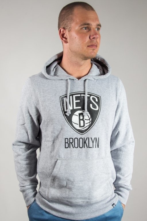 Bluza 47 Brand Hoodie Nba Brooklyn Nets Grey