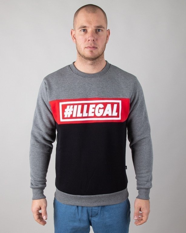 Bluza Illegal Classic Red-Grey