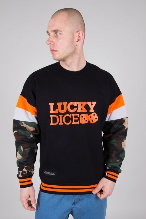 Bluza Lucky Dice Logo Colour Black-Orange