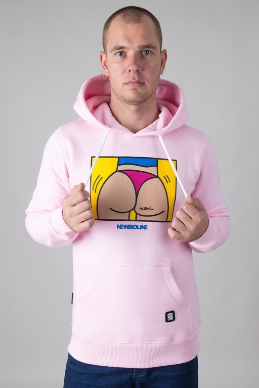 Bluza New Bad Line Hoodie Ass Pink