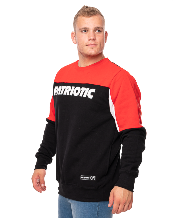 Bluza Patriotic F-Shoulder Czarna / Czerwona / Biała
