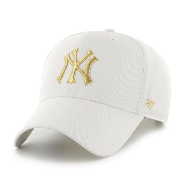 Czapka Snapback 47 Brand New York Yankees Biała / Złota
