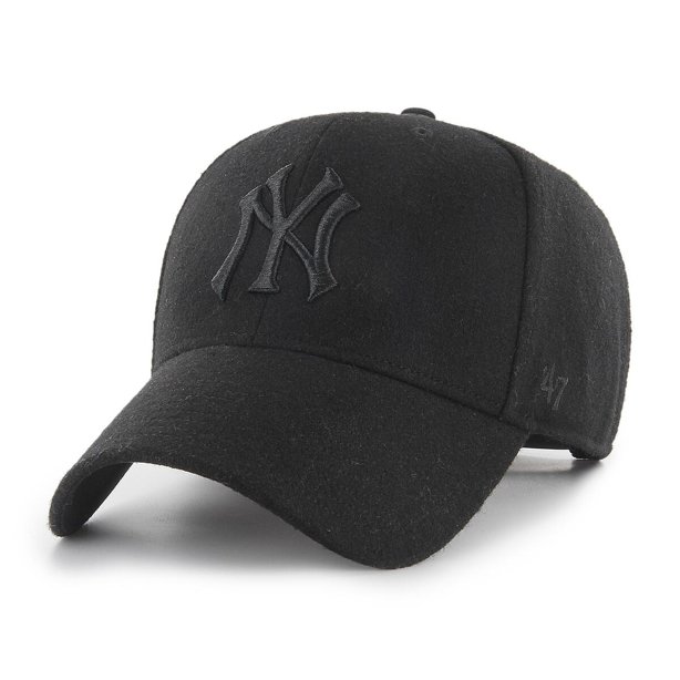 Czapka Snapback 47 Brand New York Yankees Melton Czarna