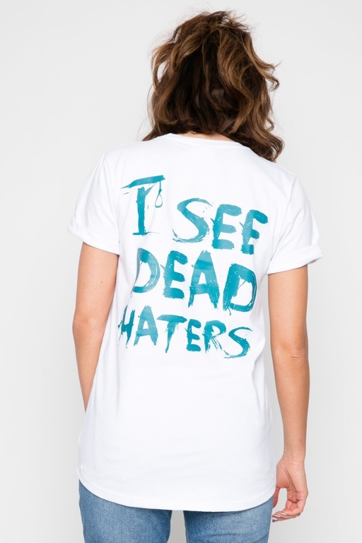 Diamante Wear Chicks Koszulka T-Shirt I See Dead Haters White
