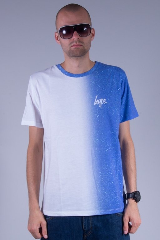 Hype Koszulka T-Shirt Cyan Spackle Fade Multi