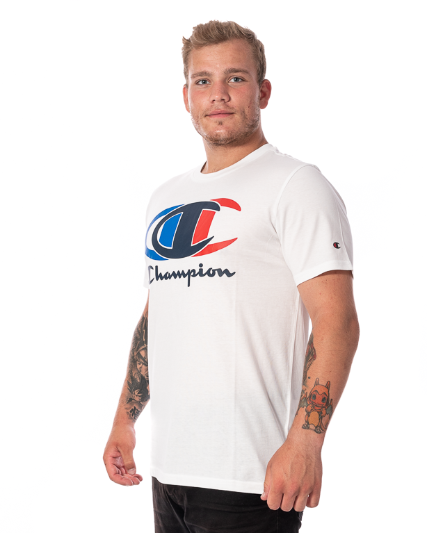 Koszulka Champion 214309 Big Logo Biała