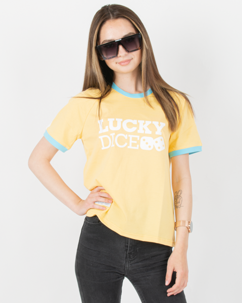 Koszulka Damska Lucky Dice Pjp Yellow