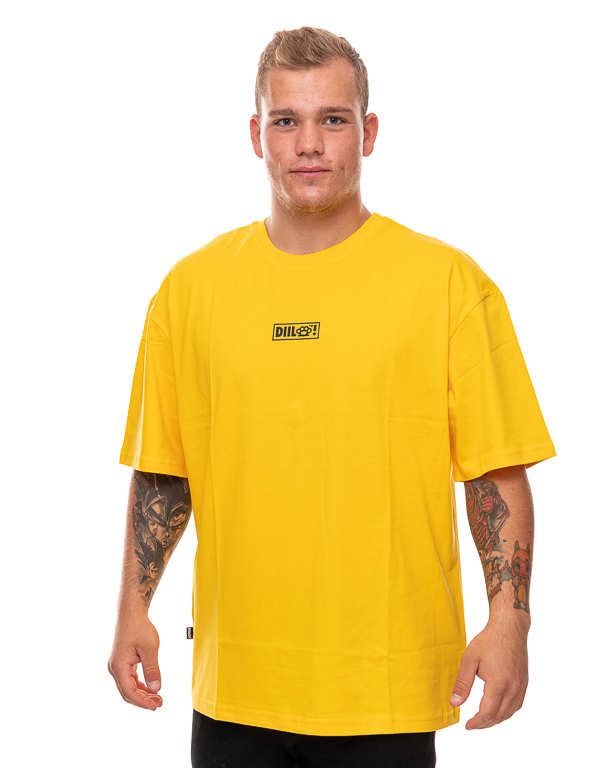 Koszulka Diil Oversize Frame Żółta