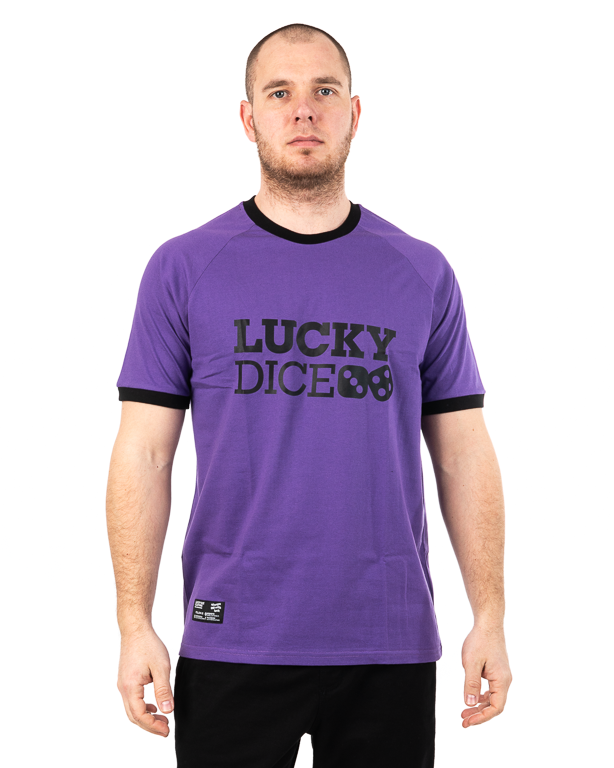 Koszulka Lucky Dice Logo Fioletowa