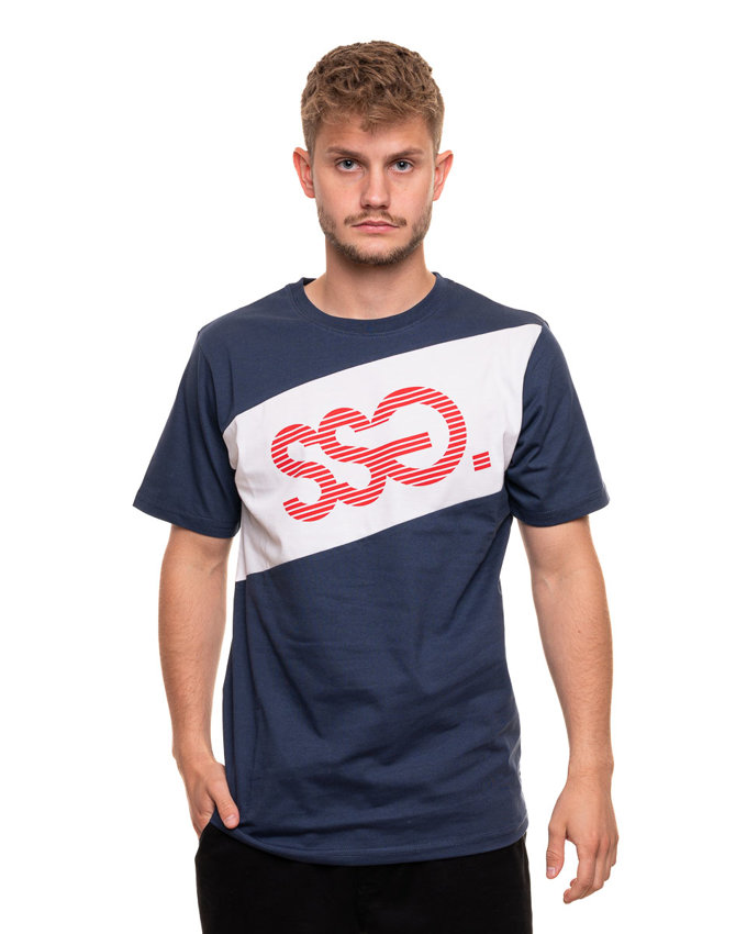 Koszulka Ssg Stripped Logo Granatowa