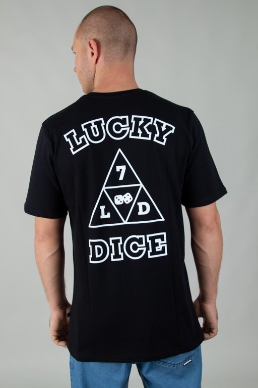 LUCKY DICE T-SHIRT TRIANGLE BLACK