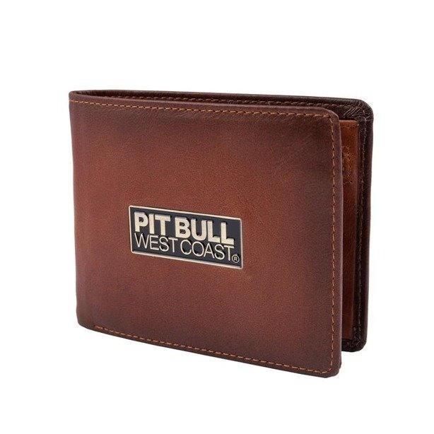 PIT BULL WALLET ORIGINAL LEATHER BRANT BROWN