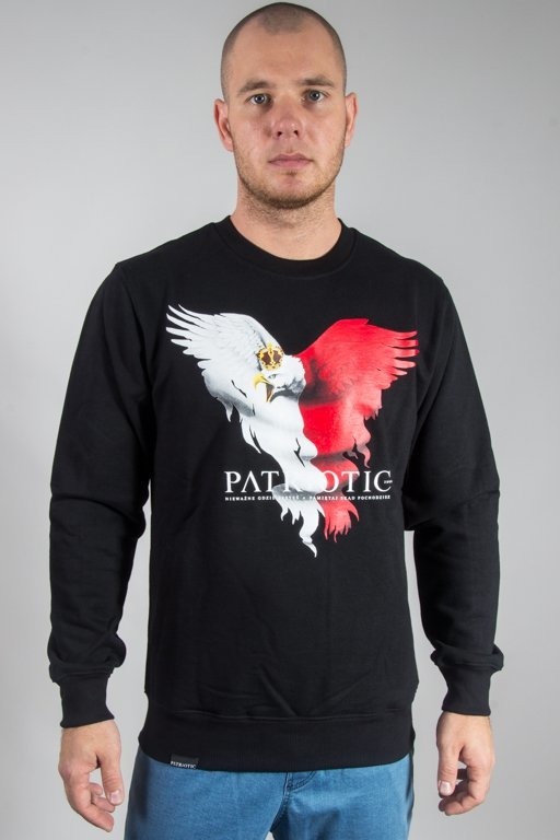 Patriotic Bluza Bez Kaptura Eagle Black