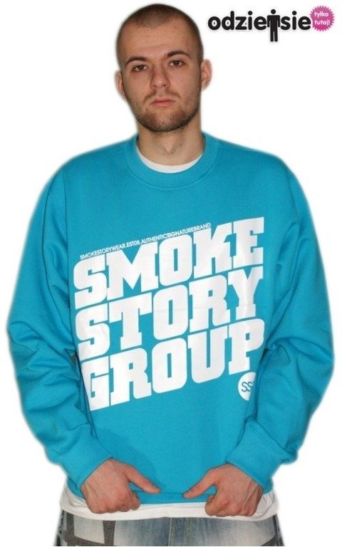 SSG SMOKE STORY BLUZA SM GROUP BLUE-WHITE