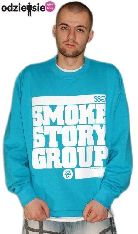 SSG SMOKE STORY GROUP BLUZA SM3 BLUE-WHITE