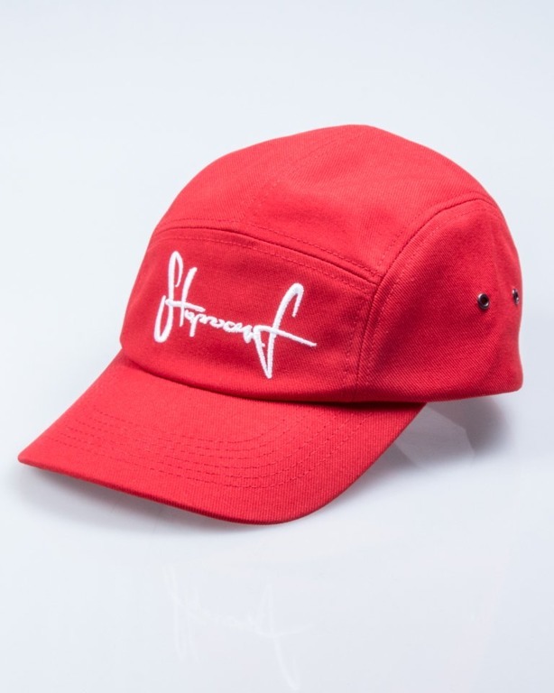 STOPROCENT CZAPKA 5PANEL TAG RED