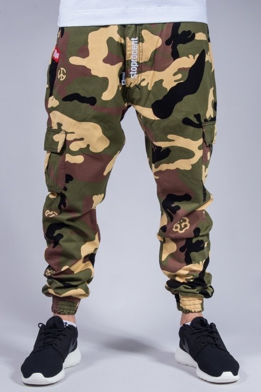 STOPROCENT PANTS CHINO JOGGER ARMY CAMO