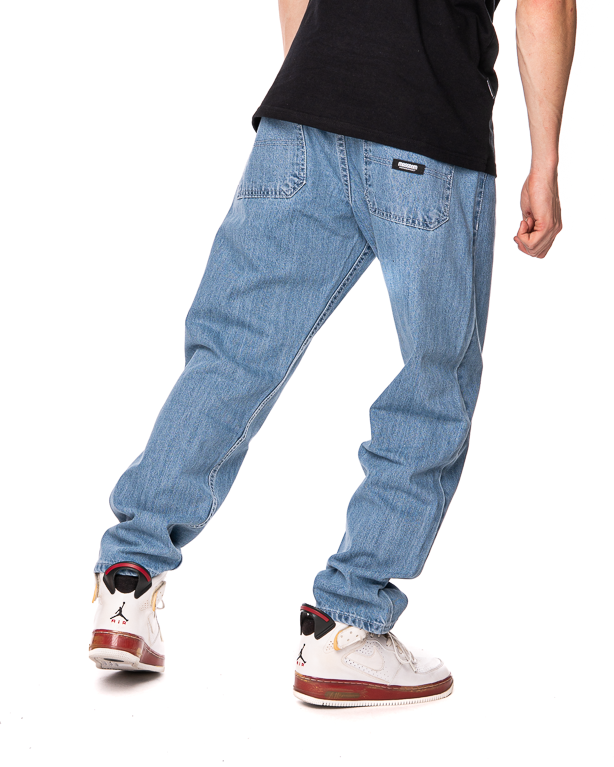Spodnie Jeans Baggy Mass Block Jasnoniebieskie