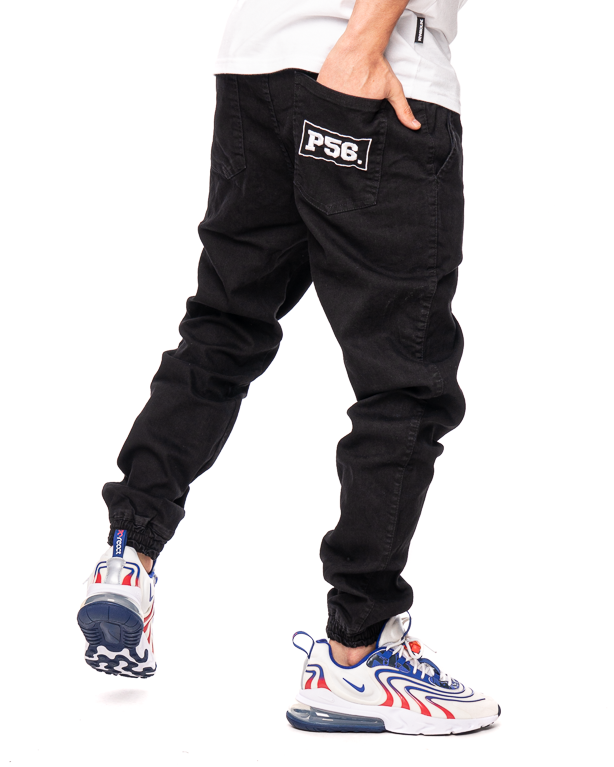 Spodnie Jeans Jogger Dudek P56 Czarne