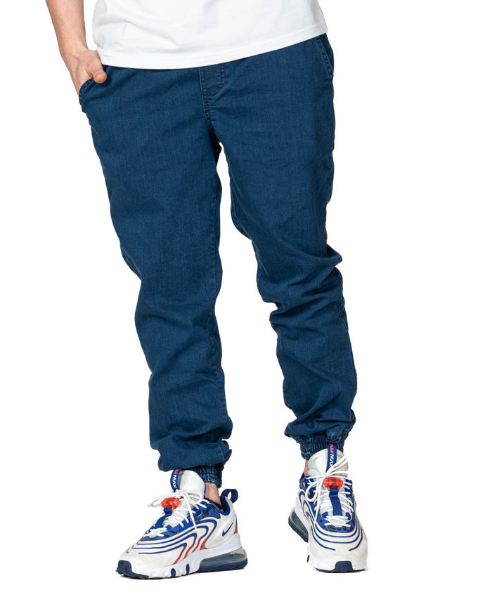 Spodnie Jeans Jogger Elade Double Icon Niebieskie