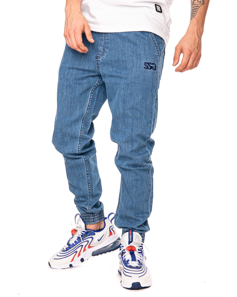 Spodnie Jeans Jogger Slim Ssg Front Ssg Jasnoniebieskie