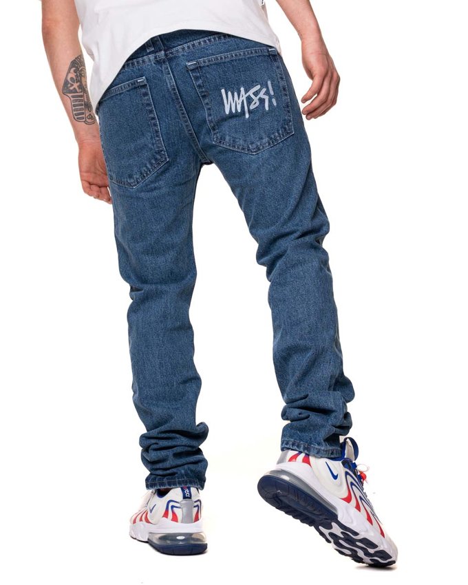 Spodnie Jeans Mass Signature Ciemnoniebieskie