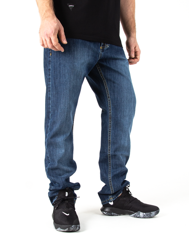 Spodnie Jeans Mass Stright Fit Classic Ciemnoniebieskie
