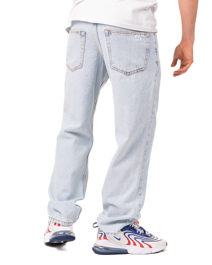 Spodnie Jeans Regular Ssg Premium Sprane Jasnoniebieskie