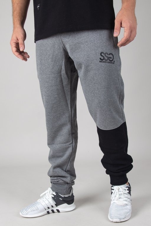 Spodnie SSG Dresowe Slim One Side Small Big Grey