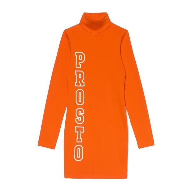 Sukienka Prosto Woman Line Orange